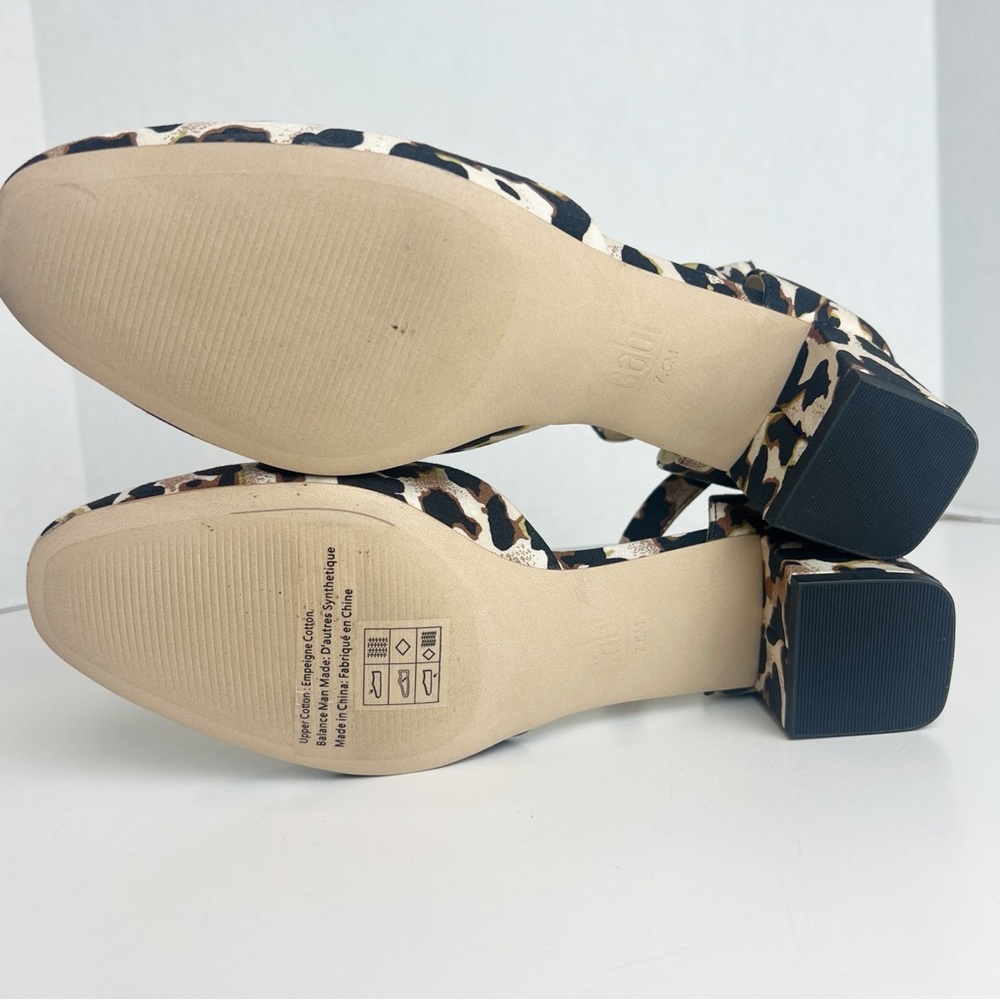 •CABI• NEW Leopard Print Kiki Ankle Strap Block Heel Size 7.5M Mary Jane - Picture 11 of 16